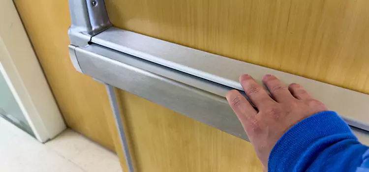 Installing a Push Bar on a Door Junction City